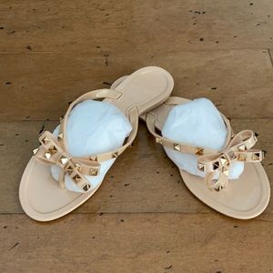 Flat Jelly sandles. Worn once less than 1 hour.